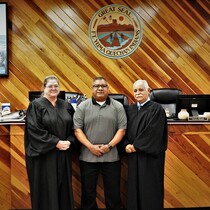 Pro-Tem Judge Smith, President Joaquin, Judge Ulloa